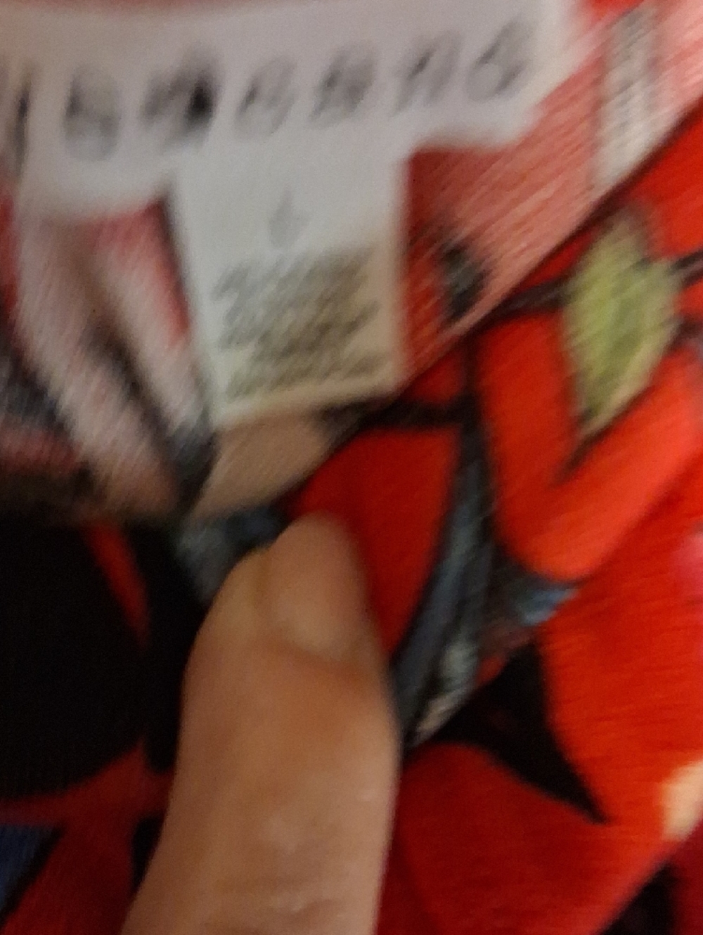 eye candy Wrap Wide Leg Floral Pants in Red Orange with Pink & Black Accents - Picture 2 of 12